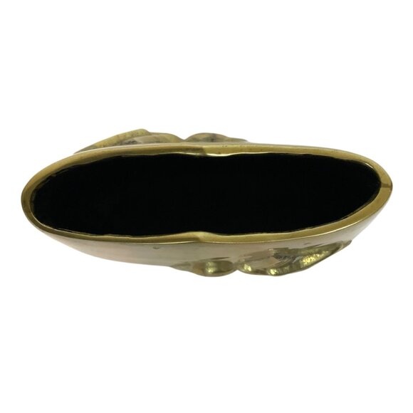 Rosenthal Netter Republic of Korea Solid Brass Vase With Kissing Bird Design - Picture 5 of 6